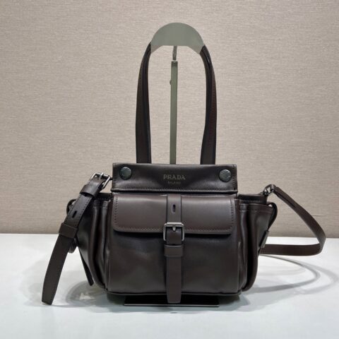 Prada 新品route托特包迷你棕色 型号1BG699