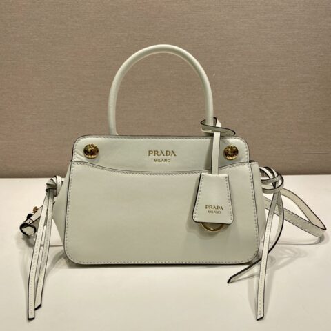 Prada 新品Carry手提包迷你白色 型号1BA511