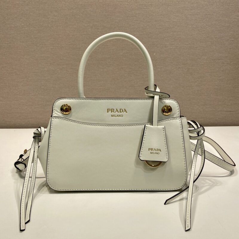 Prada 新品Carry手提包迷你白色 型号1BA511