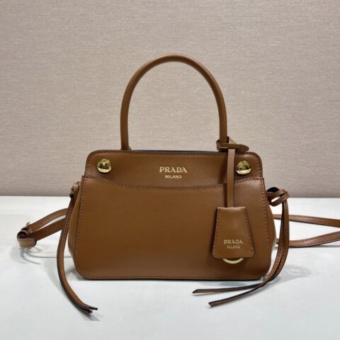 Prada 新品Carry手提包迷你棕色 1BA511