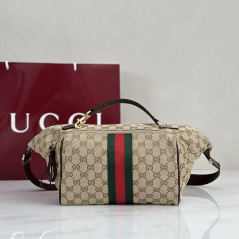 Gucci 浅杏布腰包 型号A00DB6