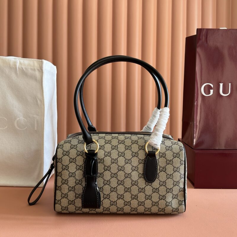 Gucci Core系列多功能波士顿包黑色/米色 型号A00D6Q