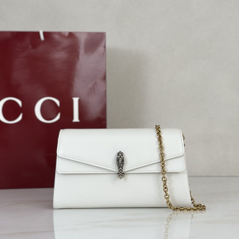 Gucci 米白色斜挎肩背包 型号876531