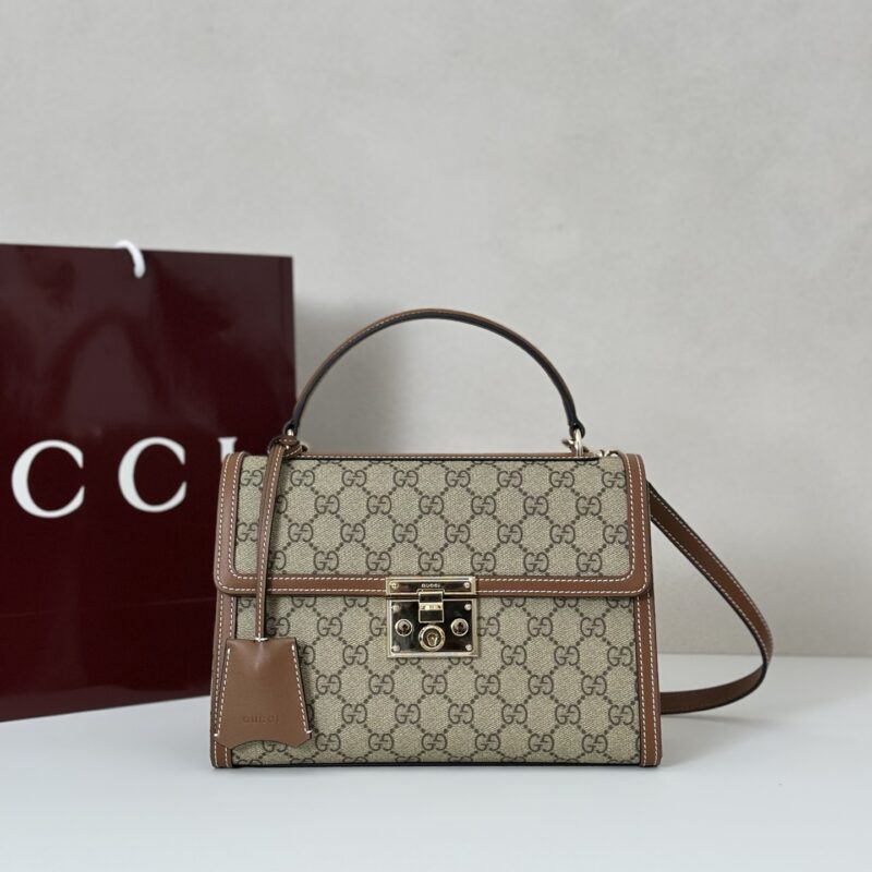 Gucci啡棕手提肩背包 型号838998