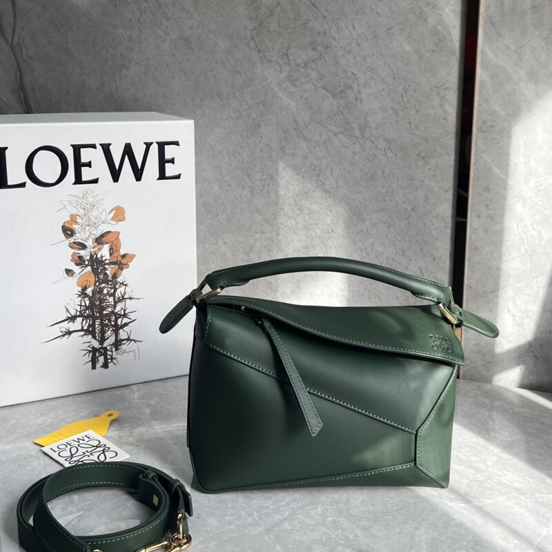 Loewe puzzle手袋小号高级绿 ID0681