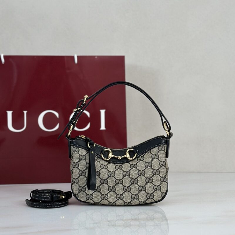 Gucci杏克涂层帆布手提肩背包 型号A00DD3