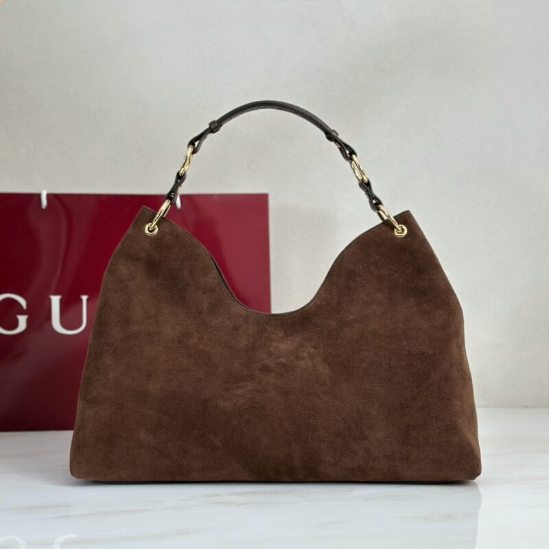 Gucci 深棕反绒手提包 型号A00D6S