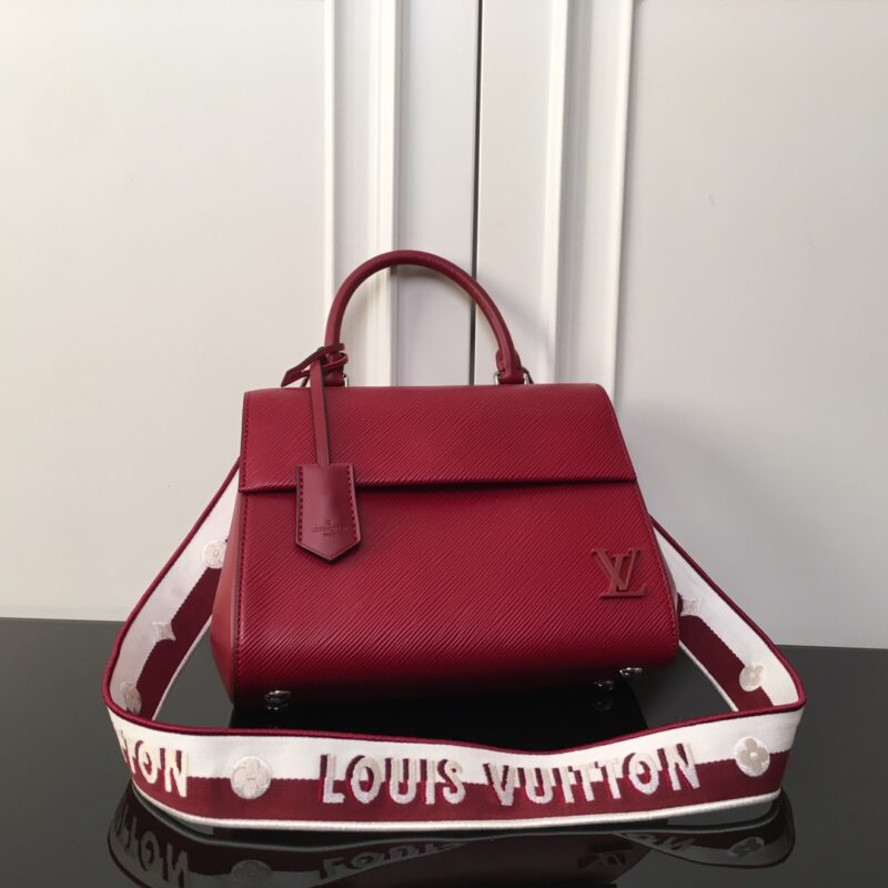 LV 新款编织ClunyBB手袋紫红色 型号M59134