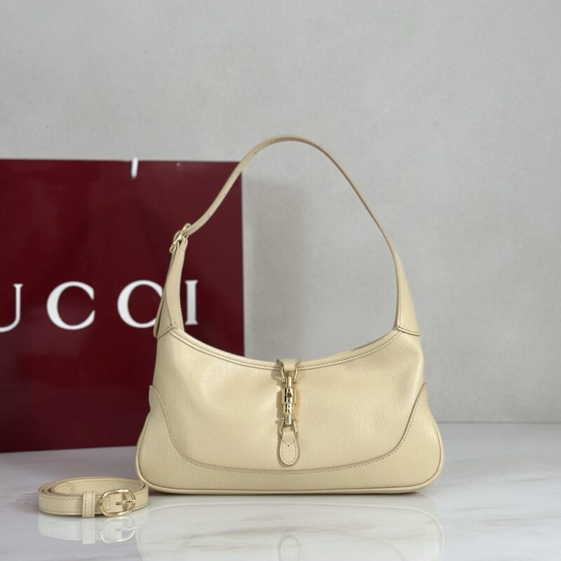 Gucci 浅黄色肩背腋下包 型号863137