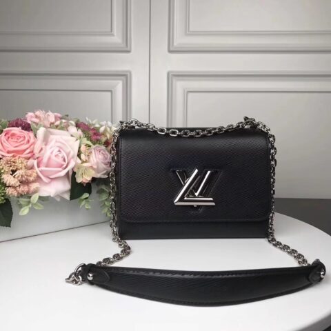 LV TWIST 中号手袋黑色 型号M50280